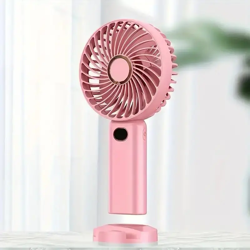 Portable USB Fan, 5 Speed Settings Handheld Cooling Fan, Rechargeable Mini Personal Fan, Household Gadgets, Birthday Gift for Friend