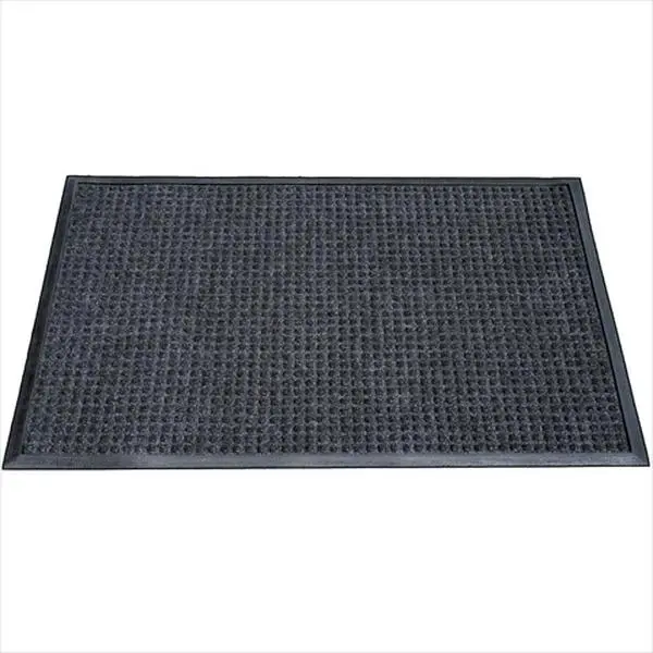 Durable Corporation 630S0034CH Stop-N-Dry Mat, Charcoal, 3 ft. W x 4 ft. L, Wrinkle Resistant, Extremely Strong, Indoor, Machine Wash, Polypropylene Needlepunch Fiber