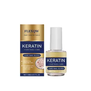 Keratin Nail Care Oil - Moisturizing Treatment for Strong, Glossy Nails, Repairs Dry & Weak Nails with Aloe Vera & Lavender