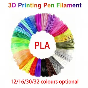 3D Printing Pen Consumables 1.75mm Pla Filament, 3m Per Color, Random Color Mix, 3D Printer Refill Kit, Ideal for DIY Projects