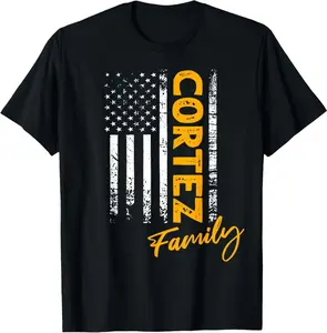 Cortez Surname American Cortez Last Name Cortez T-Shirt
