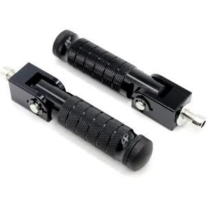 90 Degree Foldable Universal Motorcycle Bicycle Folding Foot Pegs, Electric Motorbike Passenger Footrests, Fits Most Models with M8 (8mm) Install Bolts