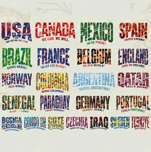 World Cup 2026 Countries National Soccer Teams T-shirt, Soccer Cultural Flag Designs Sweatshirt Gifts for Fans