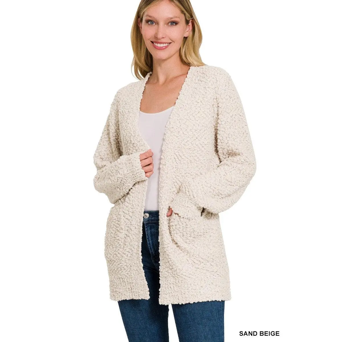 Get Cozy Popcorn Knit Cardigan (More Color Options)