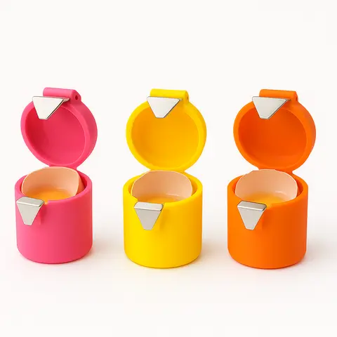 Pack of 3 - Egg Shell Opener Cracker Peeler Separator for Raw & Hard Boiled Eggs Kitchen Gadgets in Yellow Pink Orange Cooking Bakery Tools Effortless Egg Prep Versatile Use Colorful Options Utensils Colorful