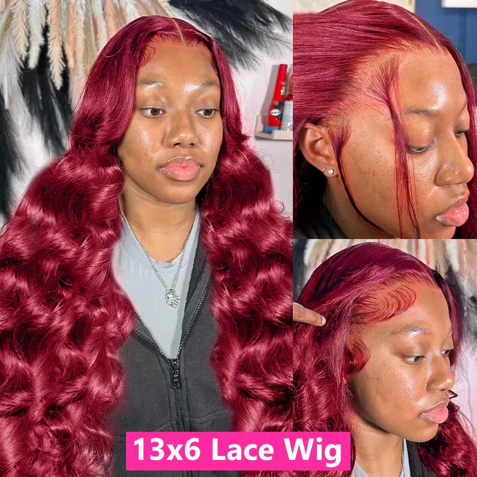 13X6 lace wig-99J