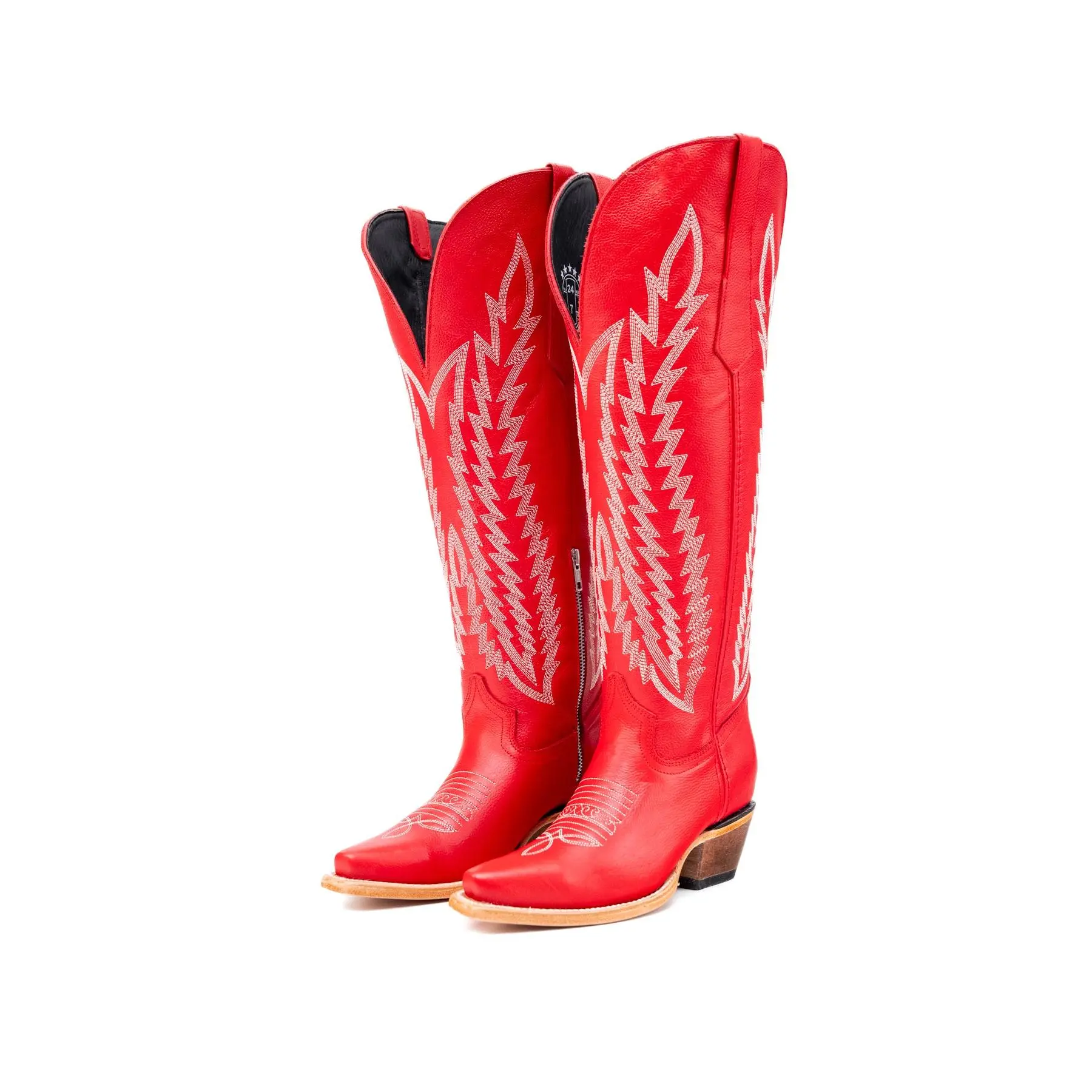 Gia Tall Wide Calf Snip Toe Cowgirl Boot