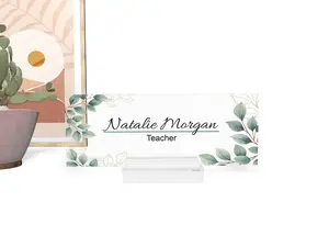 Personalized Office Name Sign - Personalized Desk Plaque with Name and Title - Professional Office Decor and Gift, Name Plate for Desk