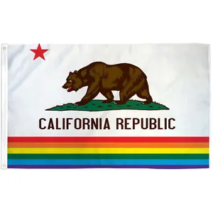California Rainbow Flag 3x5ft