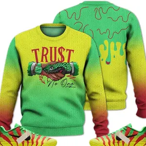 Ja 3 Jurassic Park Explorer Outfit Ugly Sweater, Snake Trust No One Unisex T-Shirts To Match Sneakers Streetwear