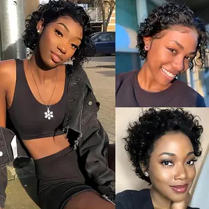 Gabrielle Hair Pixie Cut Wig Human Hair 13X1 Lace Frontal Wigs Human Hair Short Bob Human Hair Wigs For Women Lace Front Human Hair Wig   #SummerVibes#tiktokshopspringglowup