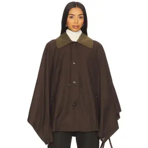 Free People Bailey Cape in Italian Mocha