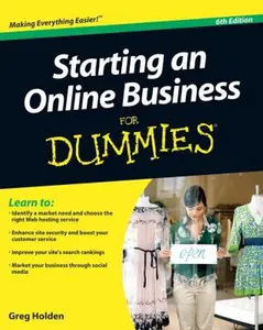 USED-Starting an Online Business for Dummies by Greg Holden (Paperback)