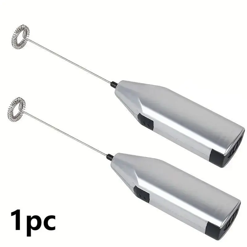Handheld Imitation Stainless Steel Milk Frother, Frother Blender Espresso Cappuccino Latte Maker, Battery Powered Blender (Battery Not Included), Hous