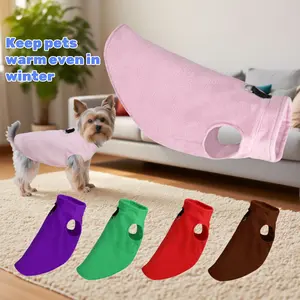 Winter Fleece Dog Coat, Warm Pet Clothing for Small Dogs & French Bulldogs, Cozy Wool Jacket for Cold Weather, Perfect Christmas Gift