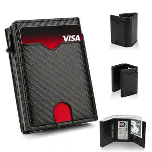 Upgrade Wallet for Men with RFID Blocking,Bifold 6-9 Card Capacity Credit Card Holder with ID Window&Cash Slot for Men summervibes
