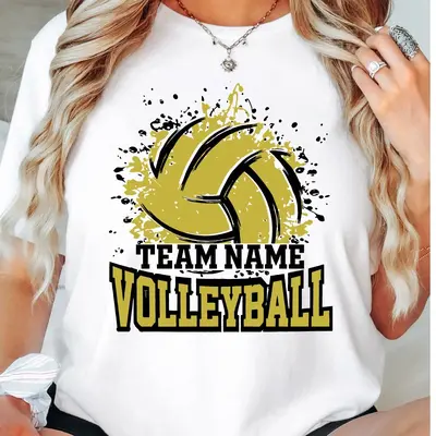 Customized Volleyball Shirt on Canva TikTok Shop - Main Image