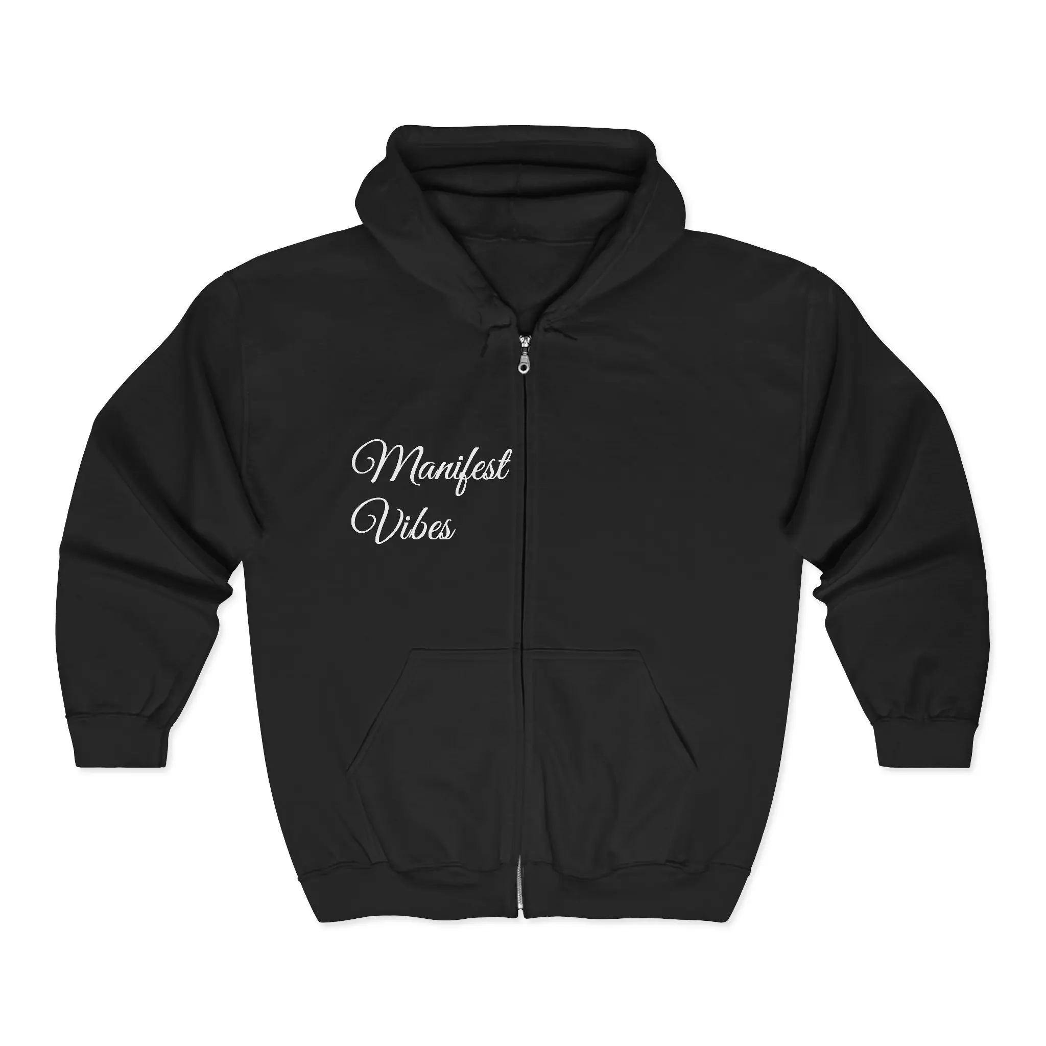 Manifest Vibes Protect Your Energy Hoodie | Full Zip Hooded Sweatshirt