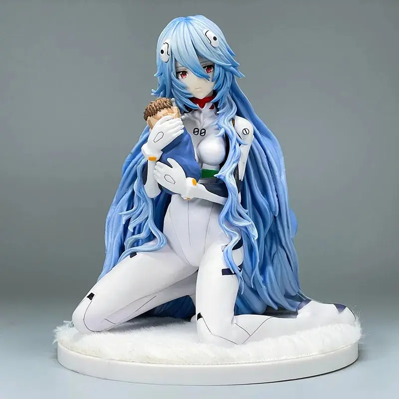 Brand New Anime Neon Genesis Evangelion EVA Ayanami Rei Cute PVC Figure, Collectible Model Toy Christmas Gift Desktop Ornament