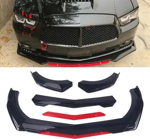 5pcs/Set Material Car Front Lip Spoiler Kit-Stylish Appearance Upgrade, Small Vehicle Bumper Modification Accessories with Easy Installation and Durable Protection for Fenders, Car Spoiler, Car Modification AccessoriesUniversal Sedan Bumper Protector Kit