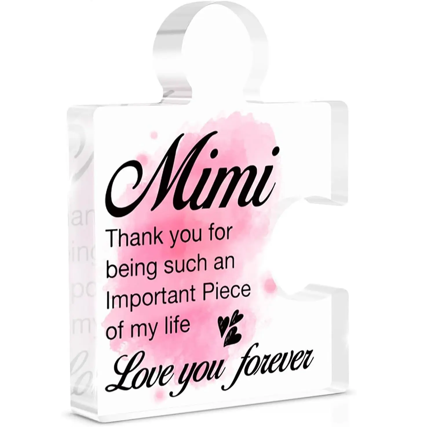 Mimi Gifts from Grandchildren Grandchild, Gifts for Mimi Grandma Nana Birthday Christmas Mothers Day, Grandma Acrylic Decoration Sign Puzzle Plaque Decorative