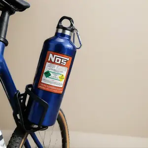 NOS 500ml Universal Insulated Water Bottle Blue NOS Nitrogen Gas Cylinder Insulated Pot Leak Proof Stainless Steel Travel Flask Tumbler Mug Portable Drinkware Bottled