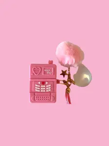 💕 Pink Vintage Telephone AirPod Case – Retro Valentine Vibes & Cute Protection!