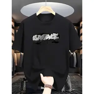 Men's Fashion Pattern Short Sleeve T-Shirt Fashion TikTok Shop Streetwear Outfits Graphic Tee