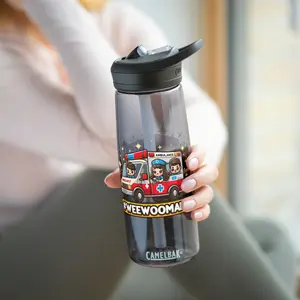 WeeWooMafia Water Bottle - Unique Design with Mafia Patterns and Colorful Accents