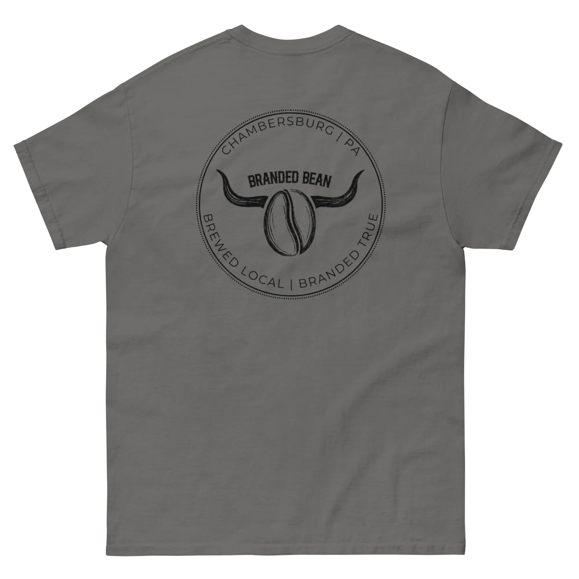 Branded Bean Tee - Chambersburg PA - Brewed Local Branded True - Men's Short Sleeve T-Shirt Menswear Top