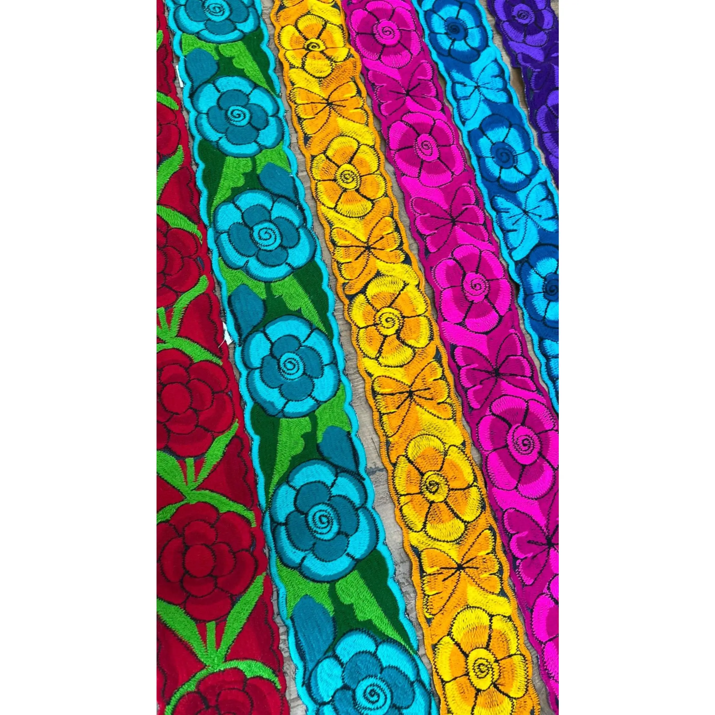 Mexican Floral Embroidered Belts