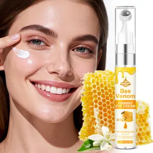 Bee Venom Firming Eye Serum, containing caffeine, retinol, and hyaluronic acid, features a 360° roller massage ball for easy absorption, leaving the skin around the eyes looking soft, smooth, and even, Eye Cream Roller, Eye Care Routine