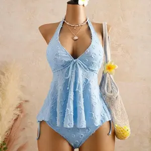 Women's Fashion Tankini Swimsuit, Stylish Two-Piece Swimwear, Comfortable Beachwear, Perfect for Pool Parties and Vacations