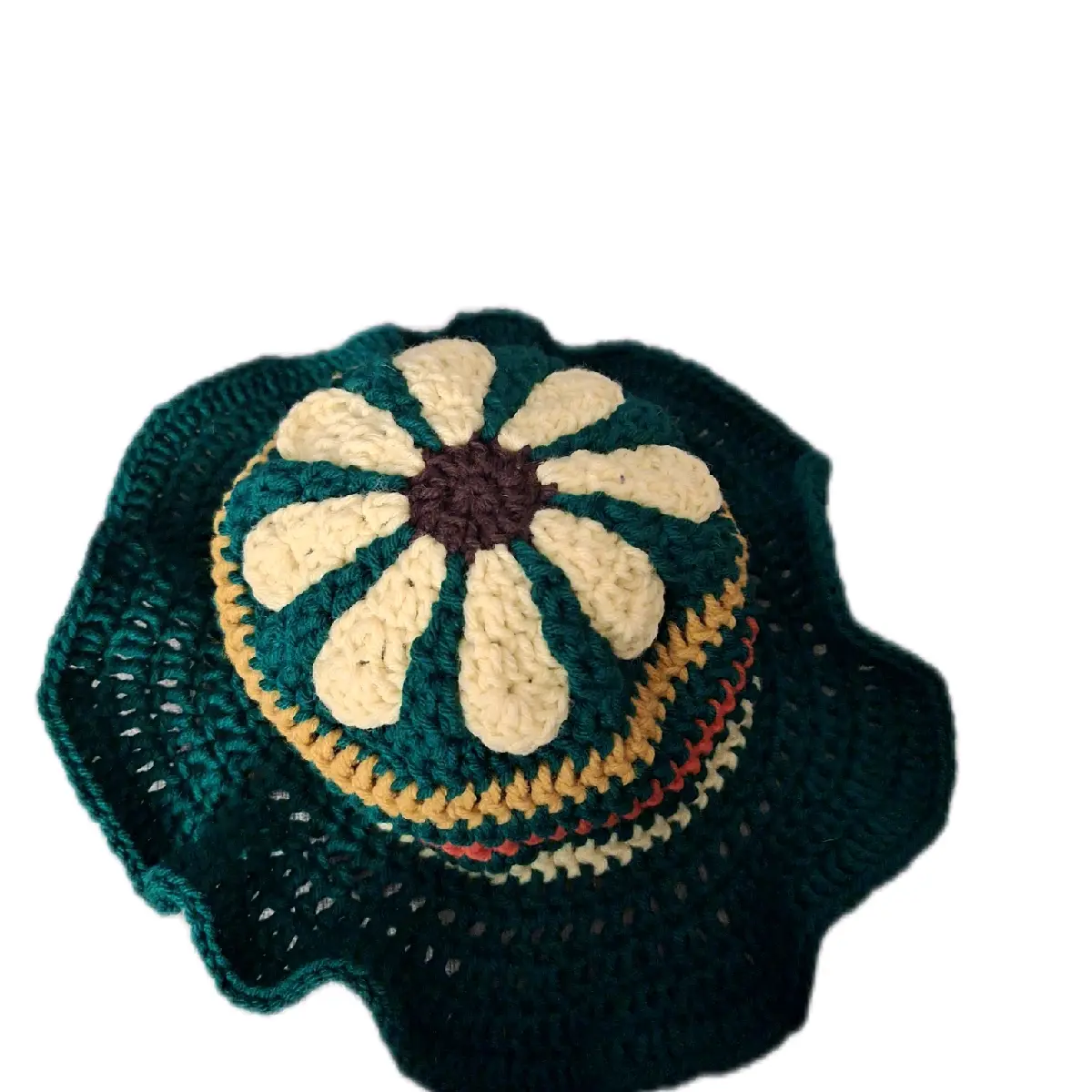 Hippie flower bucket hat