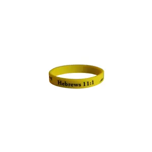 Hebrews 11:1 Faith Rubber Bracelet