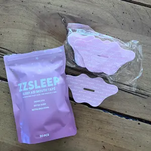 ZZSLEEP Beauty Mouth Tape - Breathable Pink Lip Tape for Nasal Breathing, Anti-Snoring & Skin-Friendly Sleep Support Tape