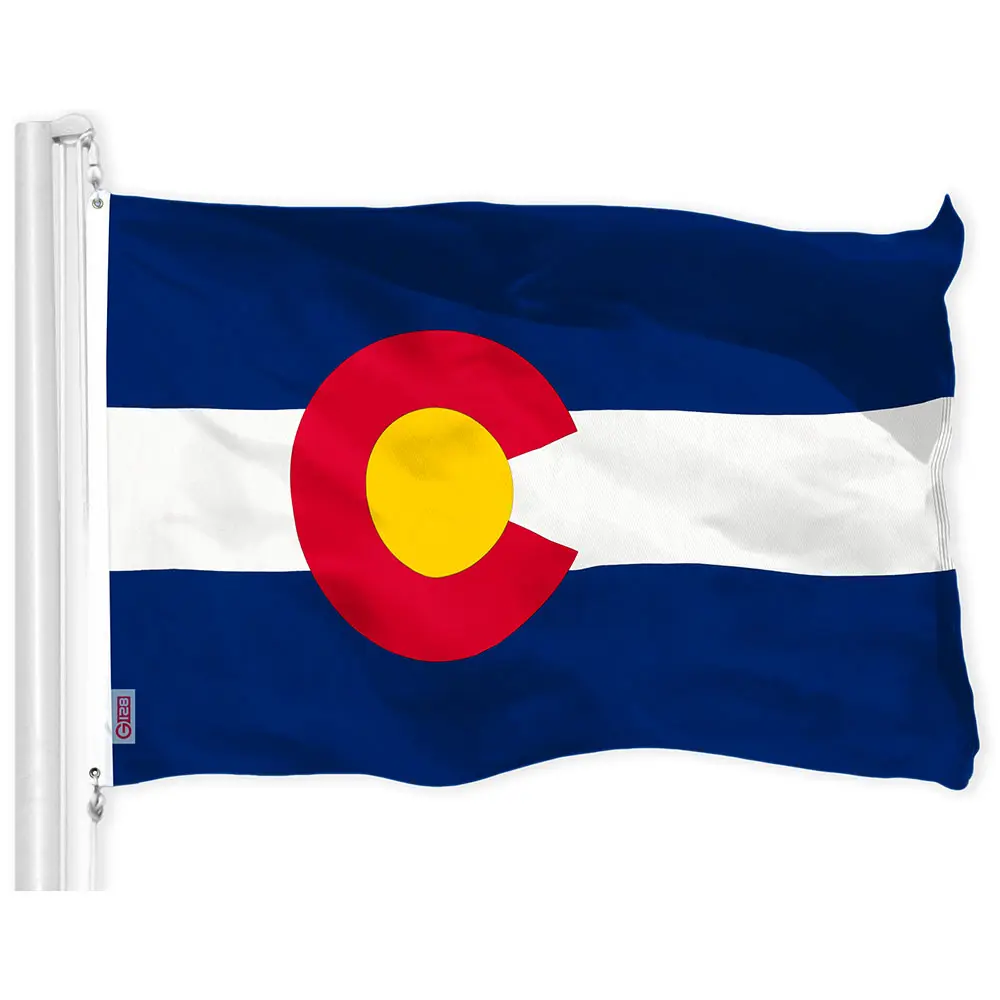 Colorado State Flag 150D Printed Polyester 3x5 Ft