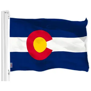 Colorado State Flag 150D Printed Polyester 3x5 Ft