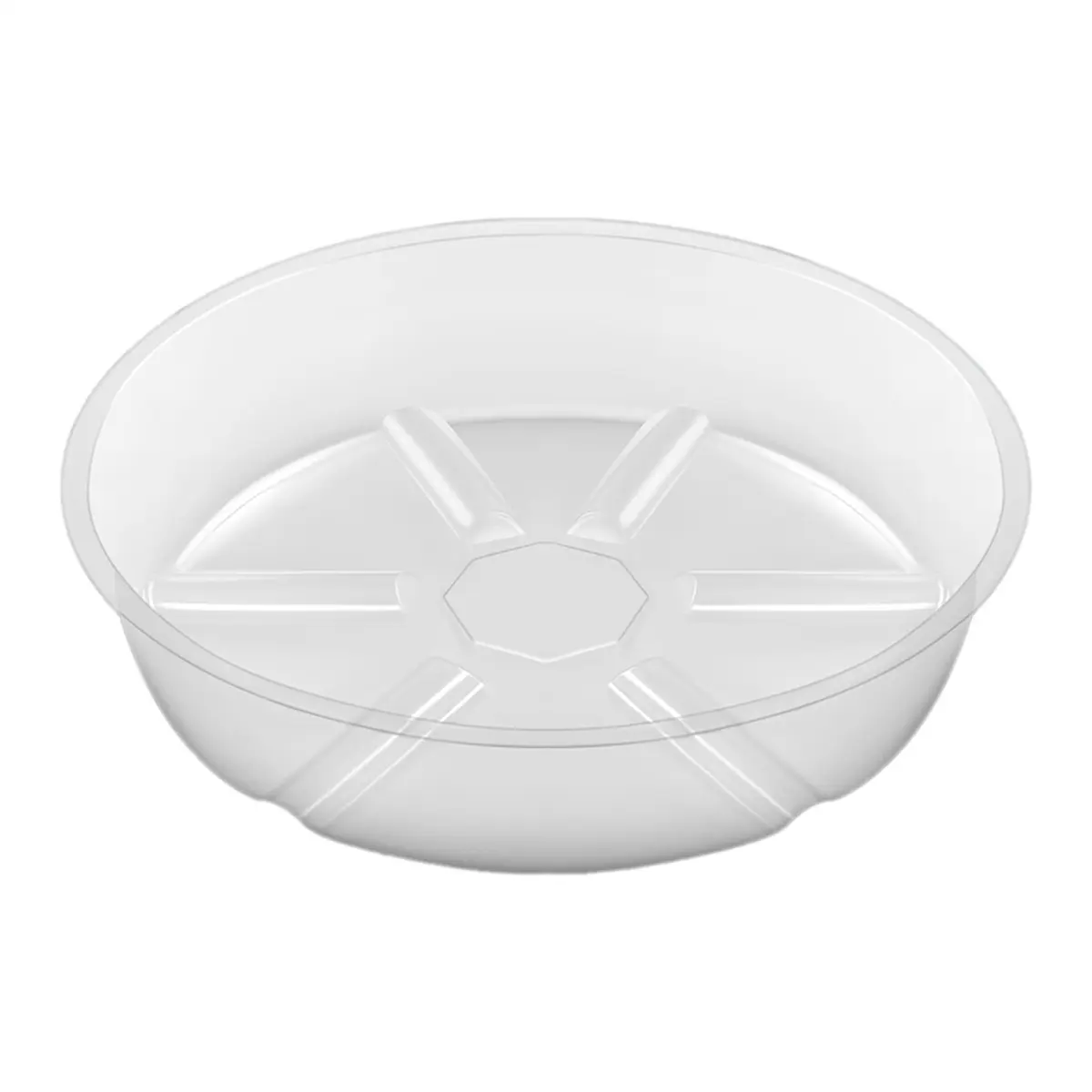 10 Pack Plant Saucers Drip Tray 6 Inch Clear Plastic Flower Pot Saucers for Indoor Plants, Plant Drip Tray for Pots