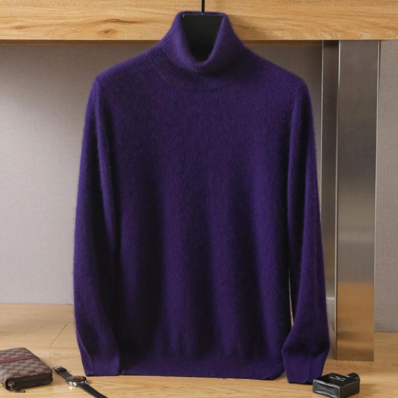 Ebb Supply Men's Turtleneck Sweater Men 2025 Autumn and Winter Large Size Loose Knitted Sweater Keep Warm Top Men Jumper Ebb Supply Men's Turtleneck Sweater Men 2025 Autumn and Winter Large Size Loose Knitted Sweater Keep Warm Top Men Jumper