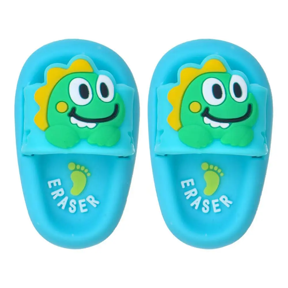 2-Pack Creative Cute Sandal-Shaped Student Erasers, Mini Capybara Eraser Set, Fun Stationery Accessories for Kids, New Unvulcanized Rubber