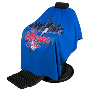 Regale Stylish City Cape With Barber Shop Lettering and Classic Barber Pole