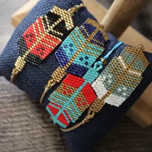 Flight Path- Miyuki Organic Seed Bead Bracelet
