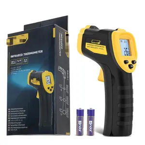 Infrared Thermometer Laser Temperature Gun -58 ℉   to 1112 ℉   with Adjustable Emissivity & Max and Min Measure Laser Digital IR Thermometer Gun Temp IR Surface Tool Heat Temp Gun for Cooking.