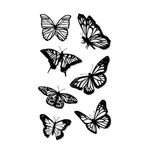 Butterfly Pattern Temporary Tattoo Sticker, 1 Sheet Waterproof Long Lasting Fake Tattoo Sticker, Body Art Sticker for Women & Men, Sticker Tattoos