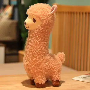 White and Brown Alpaca Wool Plush Dolls, Made of High-quality Plush Fabric, Are Super Comfortable. A Must-have for The Bedroom! Accompany You to A Warm Sleep