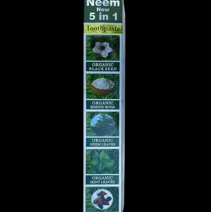 Neem Non Fluoride Toothpaste for Healthy Oral Care Anti Plaque Mint Leaves