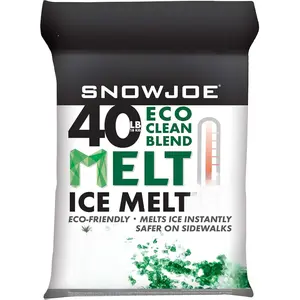 Snow Joe MELT40ECO 40-Pound Eco-Friendly Ice Melt Blend with CMA Anti-Corrosion Agent for Safer Sidewalks Non-Tracking & Durable