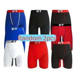 2PCS/1PCS Men Cotton Boxer Briefs for Men S-XXXL- Cotton Stretch Underwear Soft Breathable Daily All Day Wear