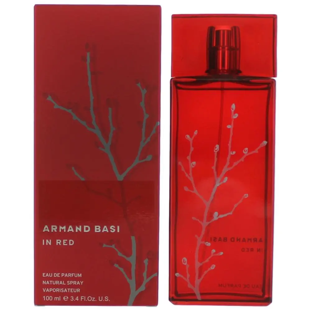 In Red EDP Spray, a Ginger-Floral Women's Fragrance with Aromatic Bergamot, Jasmine, and Musk Notes, 3.4 oz, Aromatic Bergamot Women's Fragrance, Infused With Musk